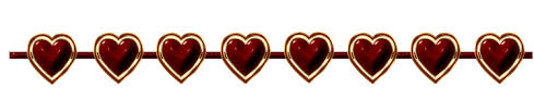 red heart divider